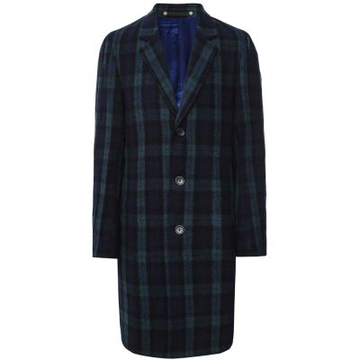 Paul Smith Navy Wool Cashmere Pea Coat | Jules B