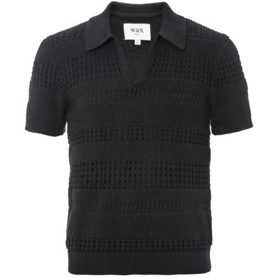 Siena Pointelle Knit Polo Shirt