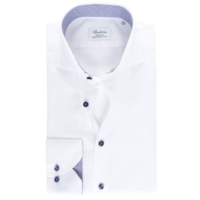 Fitted Body Houndstooth Trim Shirt