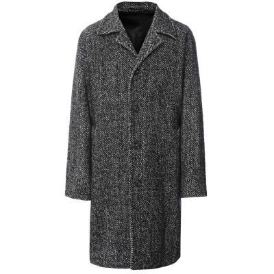 Wool Herringbone Overcoat