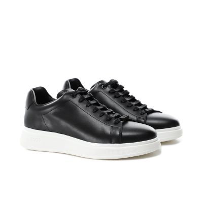 Leather Bulton Sneakers