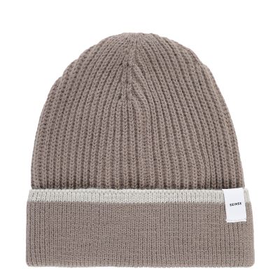 Rib Knit Tipped Beanie