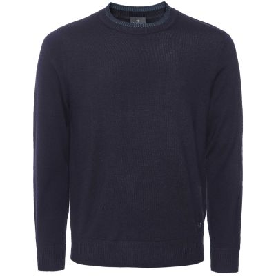 Merino Contrast Collar Jumper