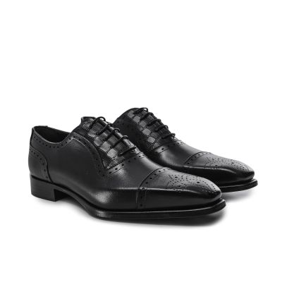 Leather Cap Oxford Brogues