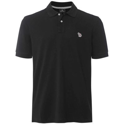 Short Sleeve Zebra Polo Shirt
