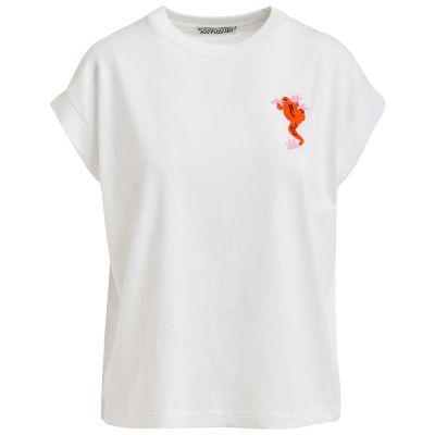 Jungala Bead Embroidered T-Shirt