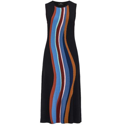 Rib Knit Merino Wool Dress