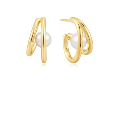 Duo Freshwater Pearl Stud Hoops