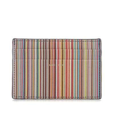 Signature Stripe Card Holder