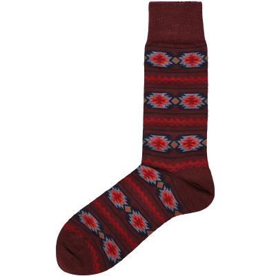 Wool Blend Aztec Socks