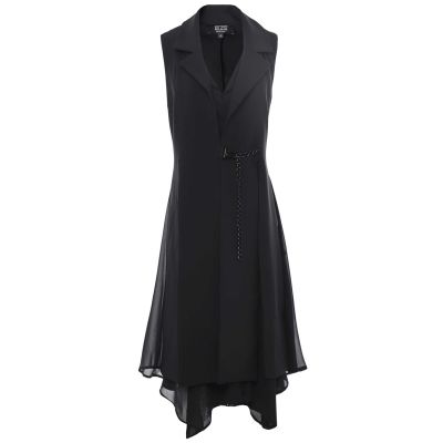 Longline Sleeveless Jacket