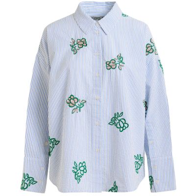 Jalinki Embroidered Pinstripe Shirt