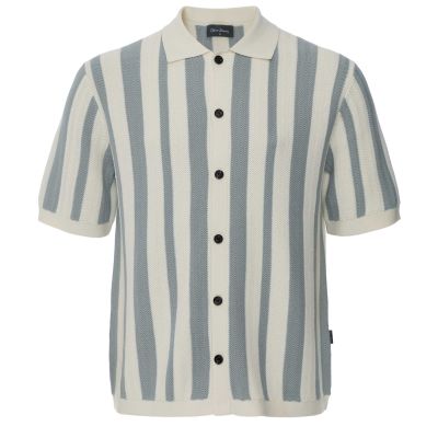 Liffey Retro Stripe Knitted Shirt