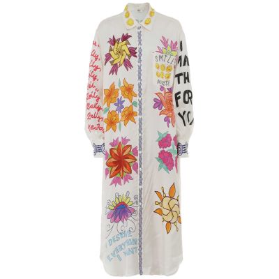Vivi Printed Shirt Midi Dress
