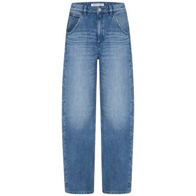 Bo Barrel Leg Embroidered Jeans