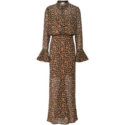 Cherry Leopard Mia Dress