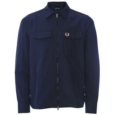 Textured Zip Overshirt