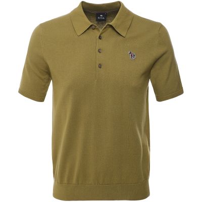 Knitted Zebra Polo Shirt