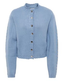 Never Fully Dressed Studded Knit Cardigan