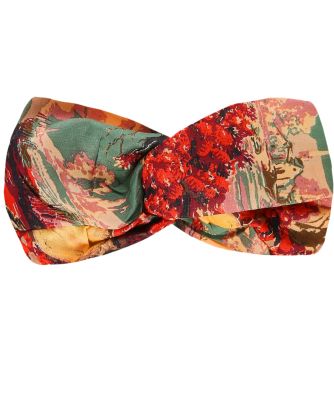 Country Toile Berry Headband