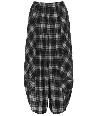 Romy Check Wide Leg Pants