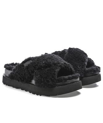 UGG Women's Fuzz Sugar Cross Slide