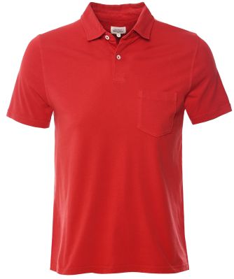 Washed Cotton Jersey Polo Shirt