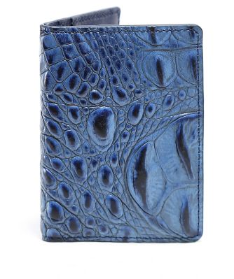 Elliot Rhodes Men's Mock Croc Leather Card Holder