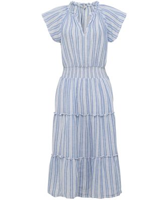 Linen Striped Amellia Dress