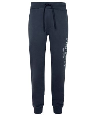 Hackett Men's Navy Jersey Logo Sweatpants