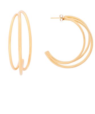 Gold Plated Hoop Earrings