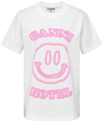 GANNI Women's Hotel Organic Cotton T-Shirt
