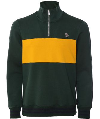 Colour Block Half Zip Sweatshirt