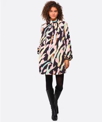 High Neck Solaries Dress