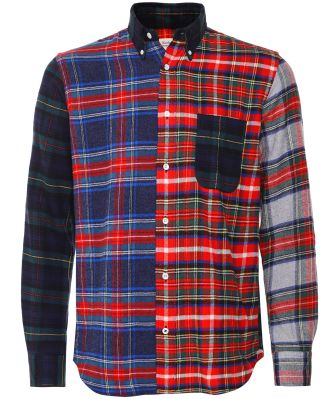 Flannel Patchwork Check Pitt Shirt