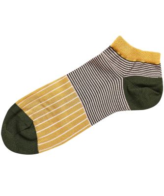 Peper Harow Men's Oxford Stripe Trainer Socks