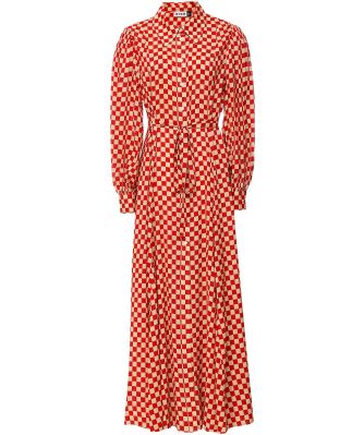 Checkerboard Maddison Midi Dress