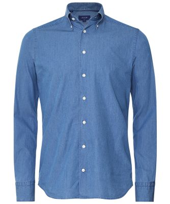 Eton Men's Light Blue Slim Fit Denim Shirt