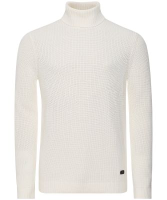 Wool Mix Roll Neck Jumper
