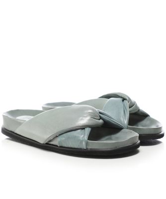 Lorenzo Masiero Women's Leather Knot Sliders