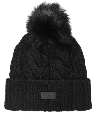 Cable Knit Pom Beanie