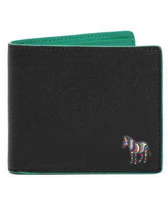 Leather Billfold Zebra Wallet