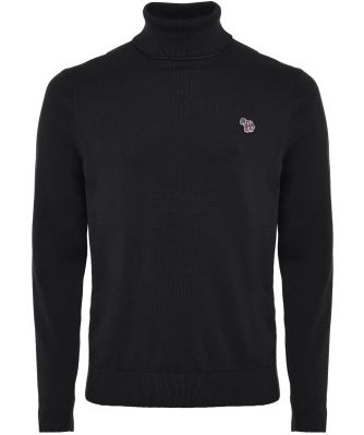 PS by Paul Smith Men's Roll Neck Zebra Jumper
