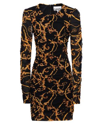 GANNI Women's Rope Mesh Mini Dress