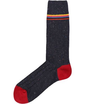 Silk Mix Nep Rib Socks