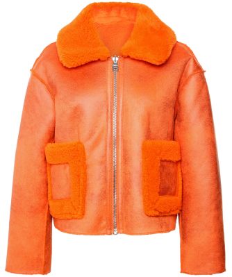 Vera Faux Shearling Aviator Jacket