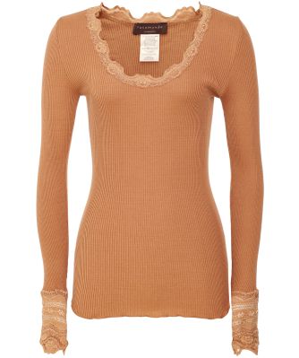 Benita Silk Blend Long Sleeve Top