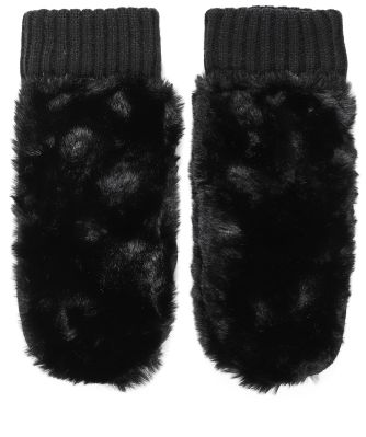 Faux Fur Oxo Mittens