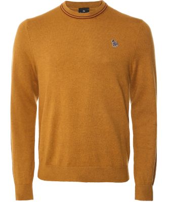 Merino Crew Neck Zebra Sweater