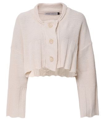 Knitted Ribbed Trim Cardigan